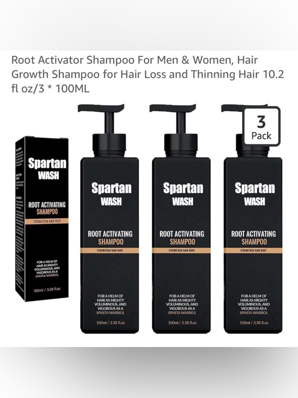 Spartan: Root Activator Shampoo- Promotes Hair Growth For Women & Men - Picture 2 of 11